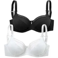 PETITE FLEUR Bügel-BH Damen weiß+schwarz Gr.95C