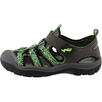 Lurchi 95L0053001 Sandale, dkgrey-Grey-Lime, 34 EU