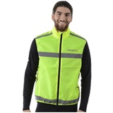 Craft Visibility Vest Warnweste Unisex mit Reißverschluss, Fahrradweste, Laufweste, Reflektierend, XL