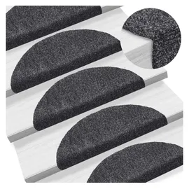 vidaXL Selbstklebende Treppenmatten 5 Stk. Dunkelgrau 56x17x3 cm