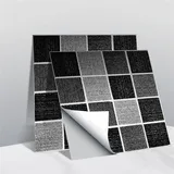 Fliesenaufkleber, Selbstklebend 3D Mosaik Fliesenaufkleber Küche Bad Schlafzimmer Wasserdicht Fliesen Dekoration Aufkleber, PVC Kristallfolie, 10x10cm (B, 10)
