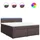 vidaXL Boxspringbett 180 x 200 cm Dunkelbraun