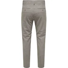 Only & Sons ONSMARK SLIM BRUSHED PIQUE 0353 PANTS Chinohose Braun 30 32
