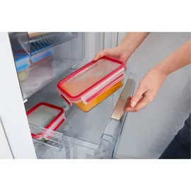 Emsa Frischhaltedose rechteckig rot 16,7 cm x 22,6 cm x 7 cm 1,1 l 4-teiliges Set