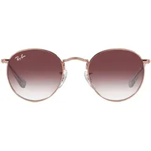 Ray-Ban Sonnenbrille RJ9547S JUNIOR RUND 291/8H Kinder Farbe Gold Glas Violett Größe 44 mm - 44 mm
