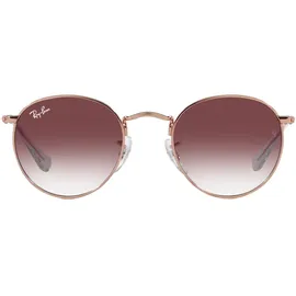 Ray-Ban Sonnenbrille RJ9547S JUNIOR RUND 291/8H Kinder Farbe Gold Glas Violett Größe 44 mm - 44 mm