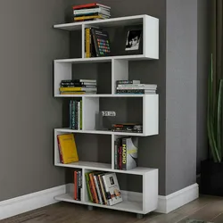Dmora Bücherregal Dmarasch, Büroregal, Mobiler Buchhalter, Bücherbrett, 90x20h156 cm, Weiß