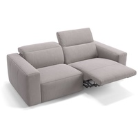 Sofanella 2-Sitzer Stoff Lenola, Relaxsofa, Designsofa, Designer Couch, Italienisches Sofa, 2er Sofa grau