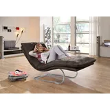 W.Schillig Relaxliege daily dreams Polyester 75 x 91 x 170 cm Braun mit Kissen