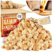 grillas Grillanzünder 2,5 kg Holz beige