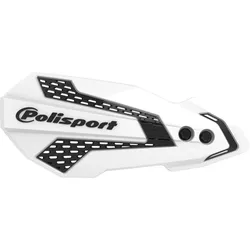 Handprotektoren Polisport MX Flow weiß / schwarz CRF 450 hydraulische Kupplung