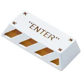 Keychron Enter Aluminum Alloy Artisan Keycap, Tastenkappe - weiß/orange