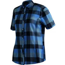 Maier Sports Kendra Short Sleeve Women blue check (M20283) 38