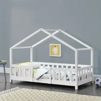 [en.casa] Kinderbett Treviolo 70x140 cm Weiß