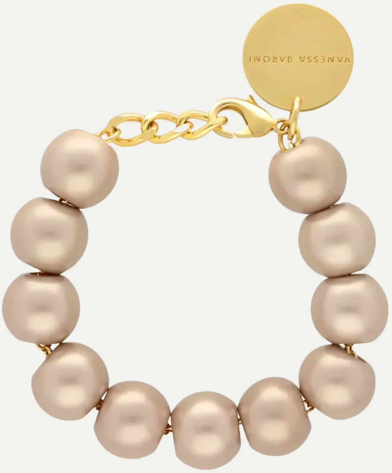 Armband Beads Pearl Braun