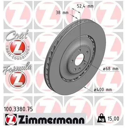 ZIMMERMANN Bremsscheibe FORMULA Z