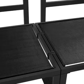 Tectake Eliar Loungeset schwarz