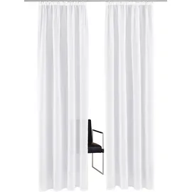 OTTO home Gardine OTTO HOME "XANA" Gr. 2, weiß, B:145cm H:175cm, Voile, Polyester, Gardinen, Gardine, Bestseller, einfarbig, 1 bzw. 2 Schals, pflegeleicht, Beststeller
