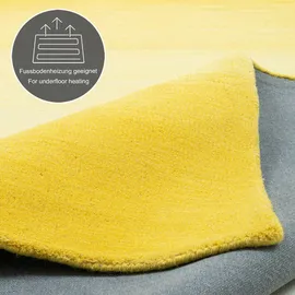 THEKO Wollteppich Wool Comfort gelb ¦ Wolle ¦ Maße (cm): B: 60 H: 1,4