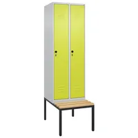 C+P Garderobenschrank ""Classic Plus"", Abteilbreite 30 cm, mit Sitzbank,