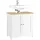 SoBuy Waschbeckenunterschrank 60 x 58 x 35 cm Weiß