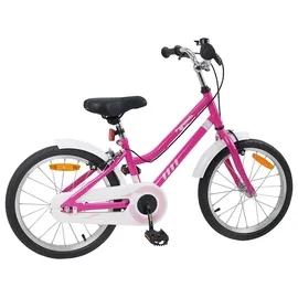 vidaXL Kinderfahrrad 18 Zoll pink/weiß