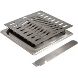 TAINO Set Zubehör Beef-Grill Gas Edelstahl Rost Fettwanne Beef-Maker