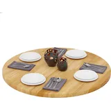 LAMO MANUFAKTUR Tischplatte rund 100 cm aus Naturholz Holzplatte für Esstisch, Küchentisch, Bistrotisch Stärke: 40 mm Farbe: Rustikal