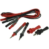 ChiliTec Multimeter Prüfleitung Prüfspitzen Messleitung Krokoklemmen Prüfkabel 6er Set