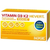 Hevert-Arzneimittel Vitamin D3 K2 Hevert plus Calcium und Magnesium 1000 IE Kapseln 120 St.