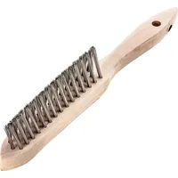 Lessmann Kehlnahtbürste V4A glatt 3-reihig 0,3mm
