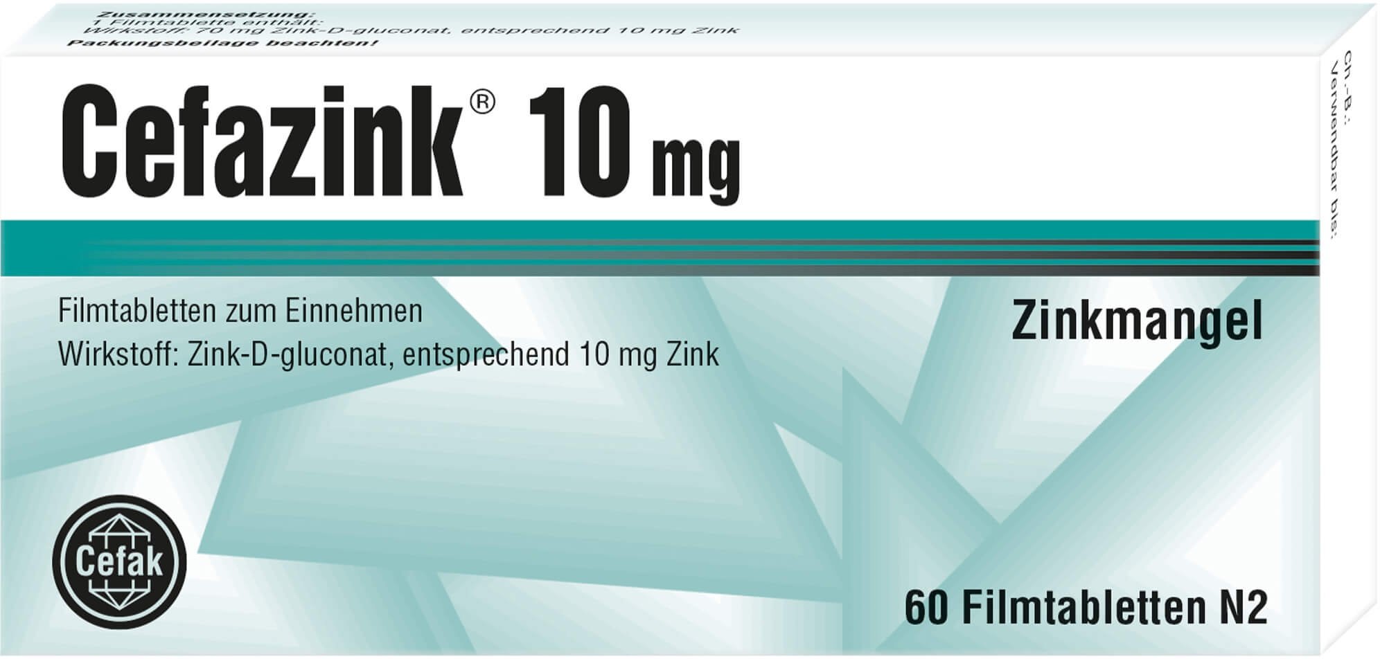 Cefazink 10mg 60 ST