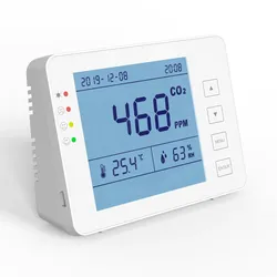CO2 Messgerät, CO2 Monitor CO-20-Pro Desktop Kohlendioxid Detektor Alarm Funktion  1 Stück