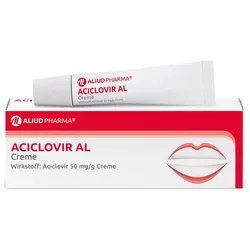 Aciclovir AL Creme bei Lippenherpes