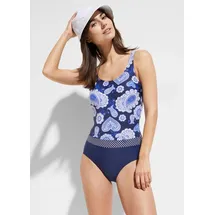 bonprix Badeanzug Damen Blau 40