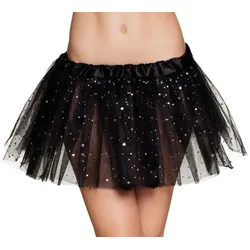 Glitzer Stern Tutu Schwarz für Damen - OS