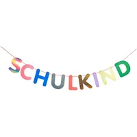 Rico Design Girlande Schulkind 5 m Weiß