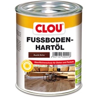 CLOU Fußboden-Hartöl, Parkettöl zur Pflege und Holzpolitur von Holz-Oberflächen wie Parkett, Dielen, Treppen und Möbel, rustik eiche, 0,75 Liter