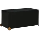 vidaXL Garten-Auflagenbox 120 x 65 x 61 cm Schwarz