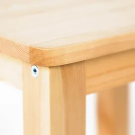 Homestyle4u Nachttisch, Braun, Holz Natur 2271,