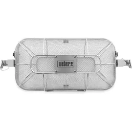Weber Drehspießkorb Ø 30 cm Edelstahl weiß