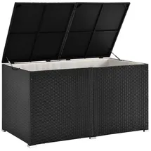 Juskys Auflagenbox Ikaria 145 x 79,5 x 82,5 cm Schwarz