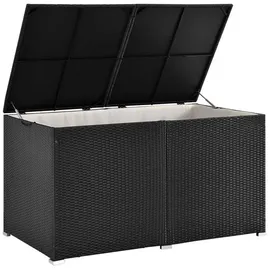 Juskys Auflagenbox Ikaria 145 x 79,5 x 82,5 cm Schwarz