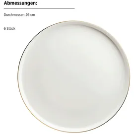Mäser Tafelservice , Porzellan Sita Weiß / Gold
