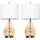 Homcom Tischlampen Bernstein 2 St.