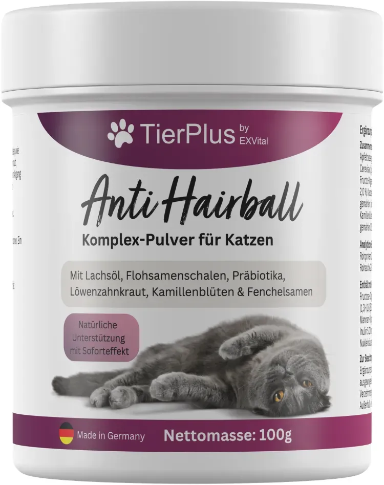 TierPlus Anti Hairball Komplex Pulver für Katzen