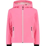 CMP Kid Gjacket Fix Hood Rosa fluoreszierendes Weiß 164