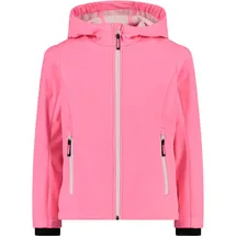 CMP Kid Gjacket Fix Hood Rosa fluoreszierendes Weiß 164