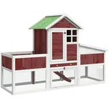 vidaXL Kleintierstall Mokka 170 x 63 x 113 cm braun