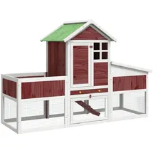 vidaXL Kleintierstall Mokka 170 x 63 x 113 cm braun